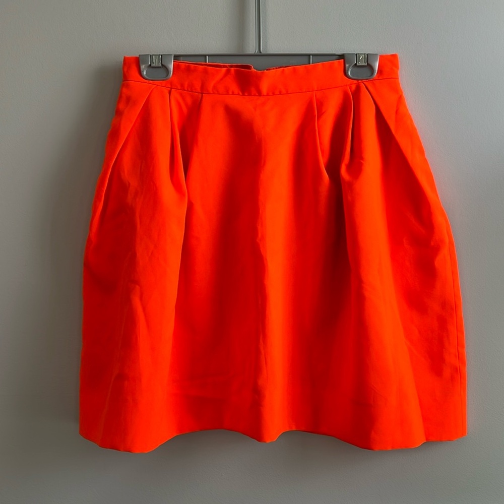 Pink Tartan Tiffany tech neon orange skirt